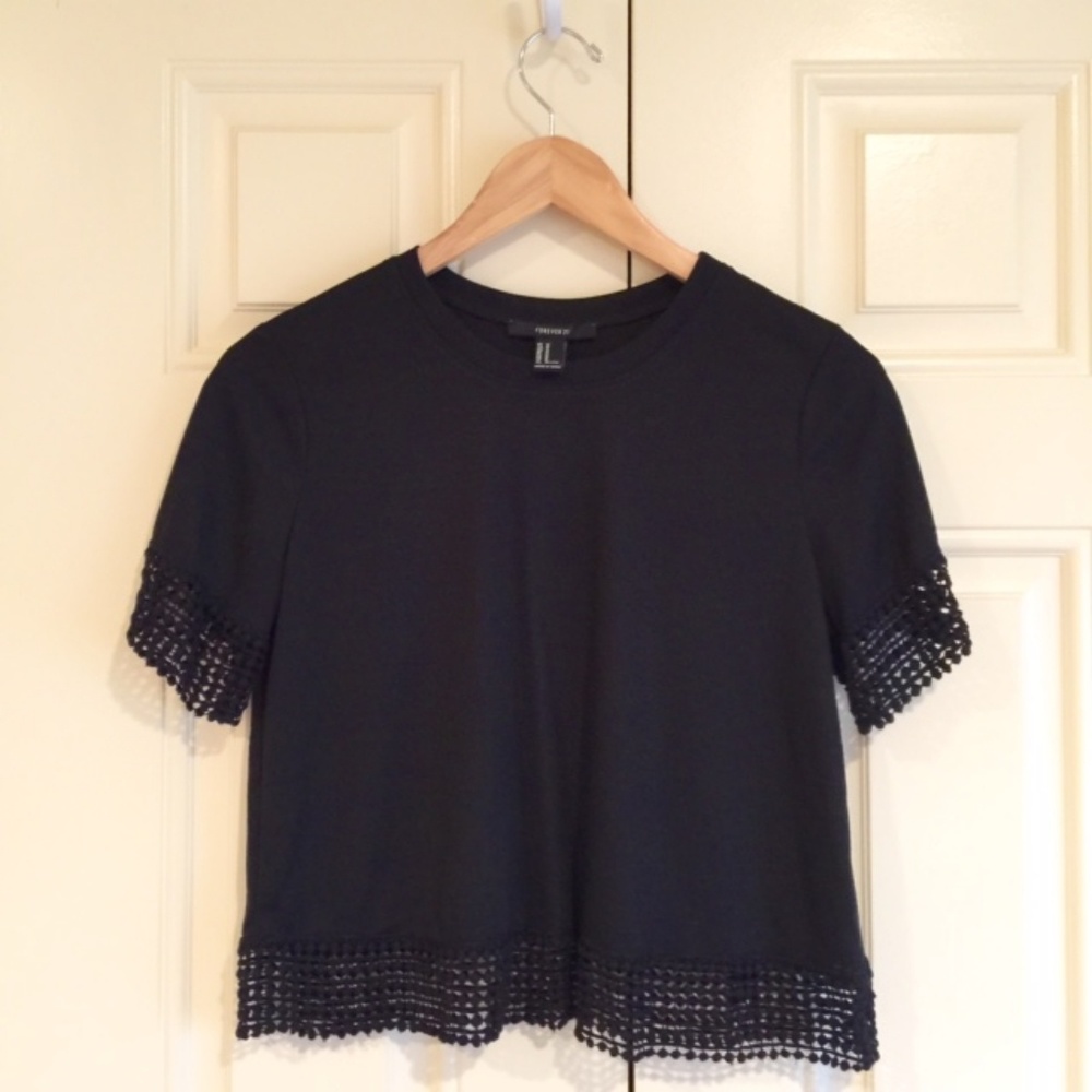 Black Crop Top